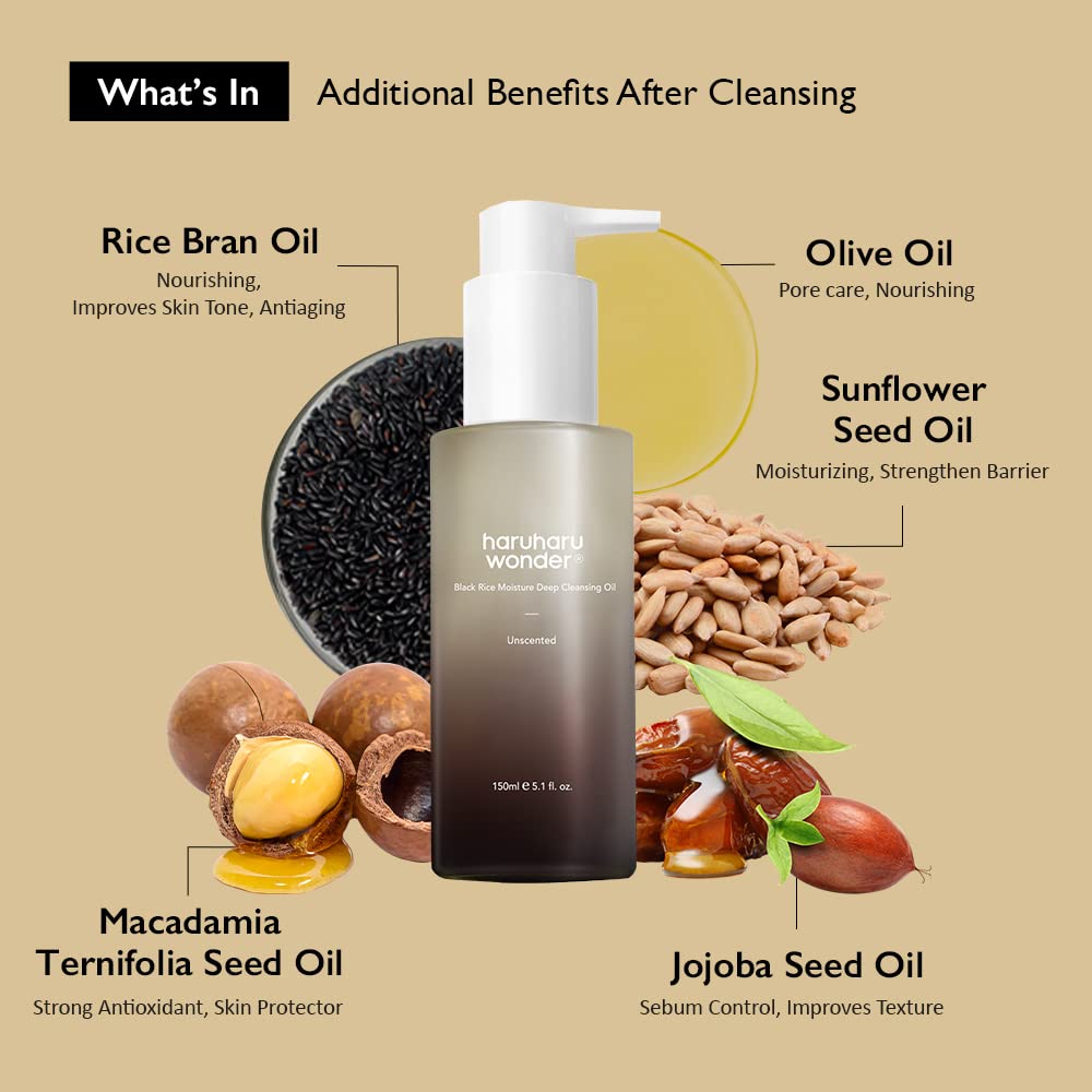 Haruharu Wonder - Wonder Black Rice Moisture Deep Cleansing Oil (150ml)